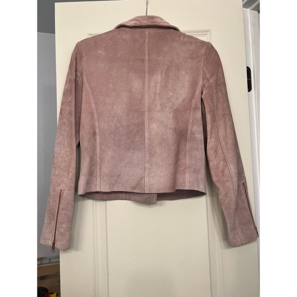 KENDALL & KYLIE GENUINE SUEDE LEATHER JACKET -PINK, SMALL, NWOT - Picture 3 of 8